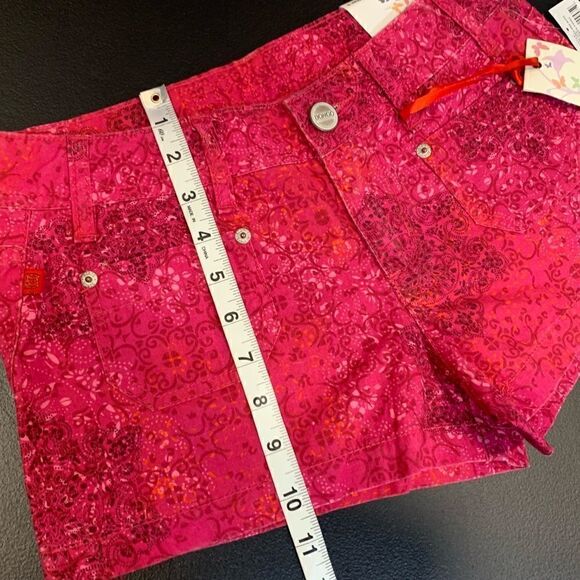 $5 ADD ON ITEM/NWT Bongo fuschia print shorts size 5 - Picture 8 of 11